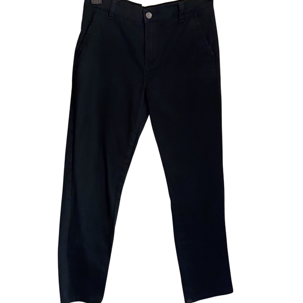 IZOD Girls Black Cotton Blend Cropped Pants Size 16 Regular